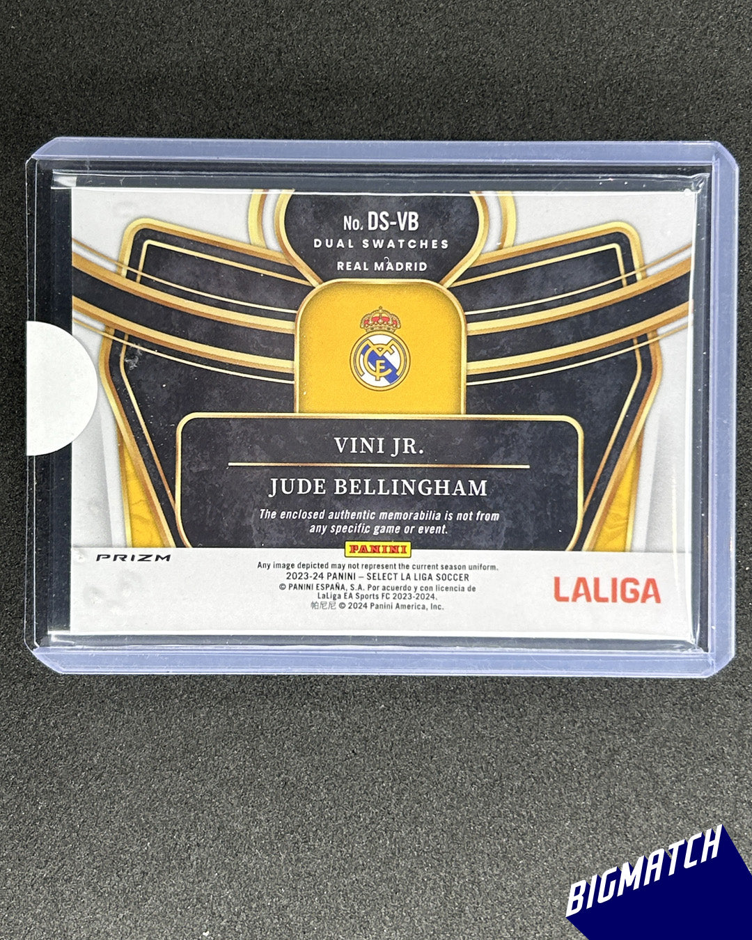 Vini Jr. & Jude Bellingham - 2023-24 PANINI SELECT LA LIGA SOCCER - PATCH