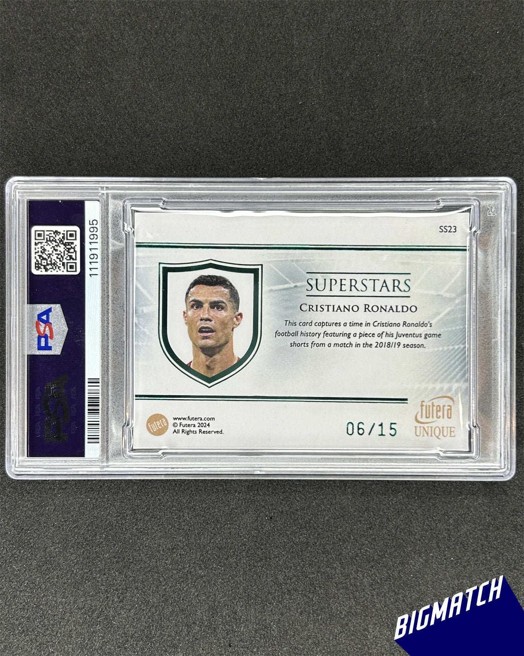 Cristiano Ronaldo - 2024 SUPERSTARS MEM-TURQUOISE