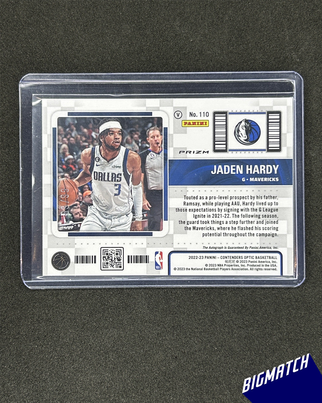 JADEN HARDY 2022 PANINI CONTENDERS OPTIC