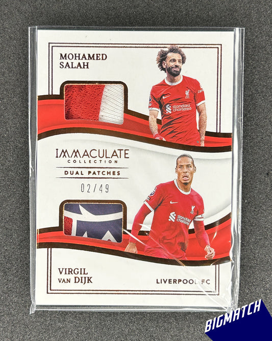 Van Dijk & Mohamed Salah - 2023-24 PANINI IMMACULATE COLLECTION SOCCER - PATCH