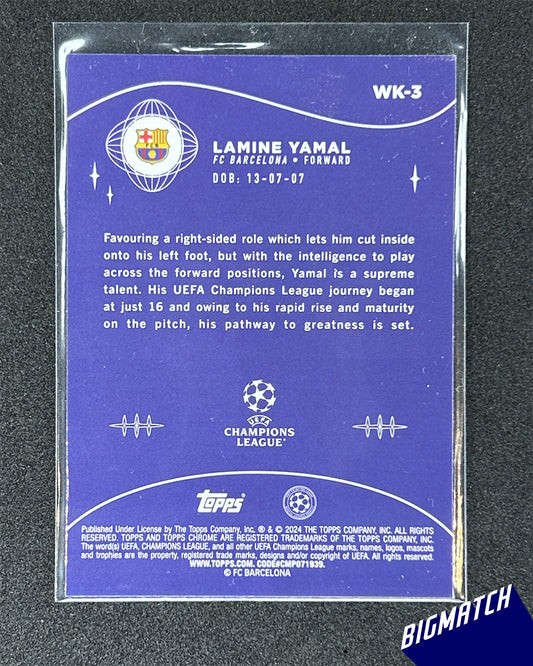 LAMINE YAMAL - 2024 TOPPS CHROME WONDERKIDS