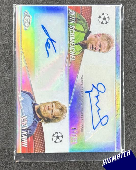 PETER SCHMEICHEL/OLIVER KAHN - 2023 TOPPS CHROME UCC