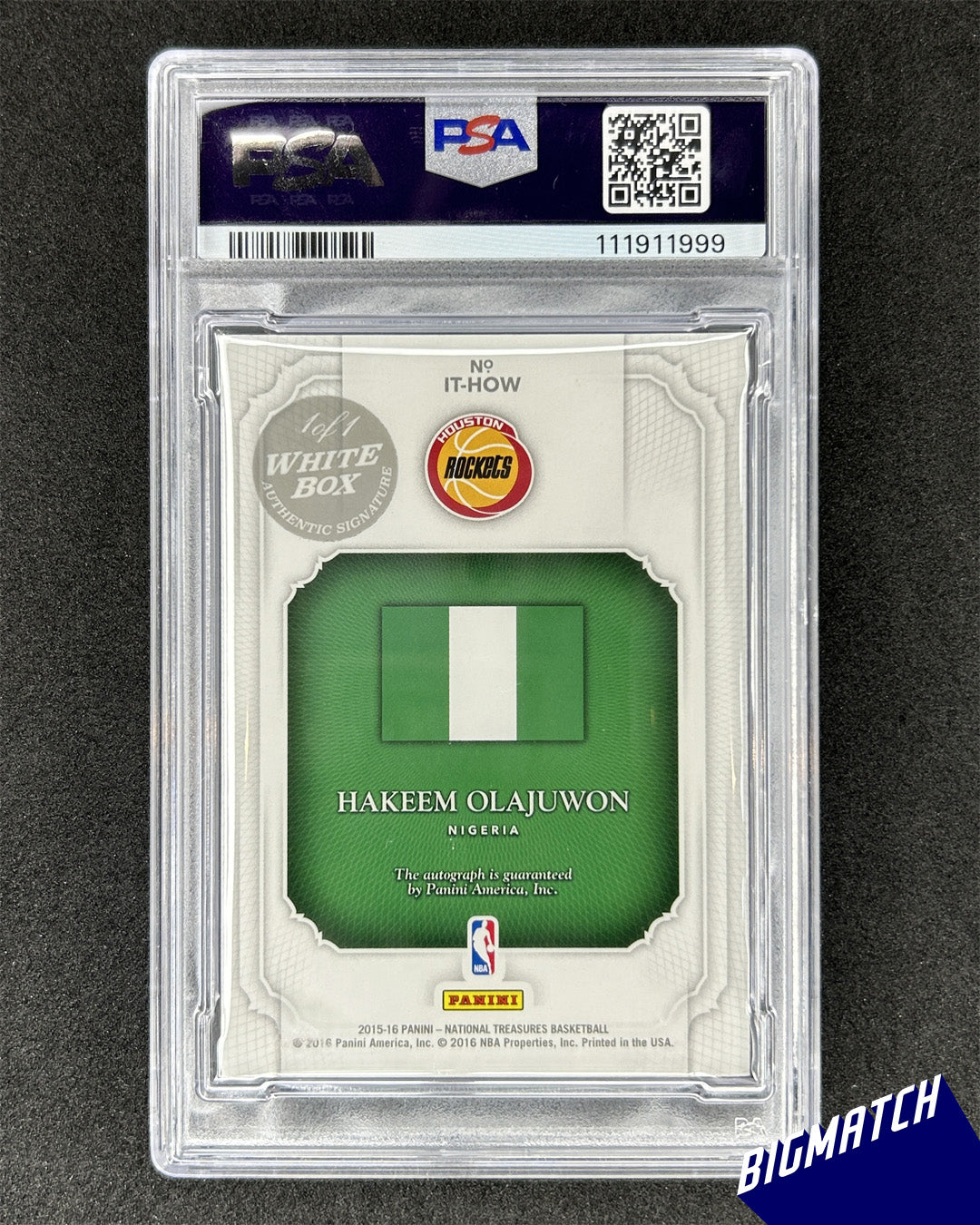 Hakeem Olajuwon - 2015 National Treasures Basketball