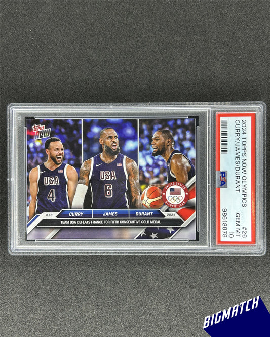 Curry, LeBron & Durant - 2024 TOPPS NOW OLYMPIC GAMES