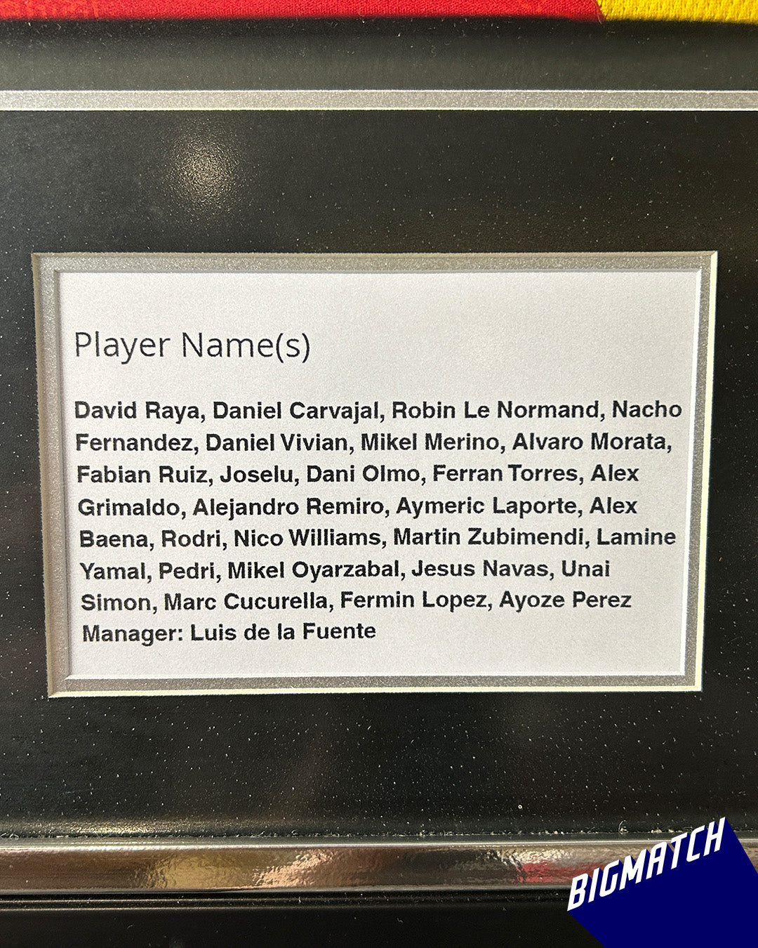 Spain National Team Signed Jersey – A Historic Tribute to La Roja's Greatness
