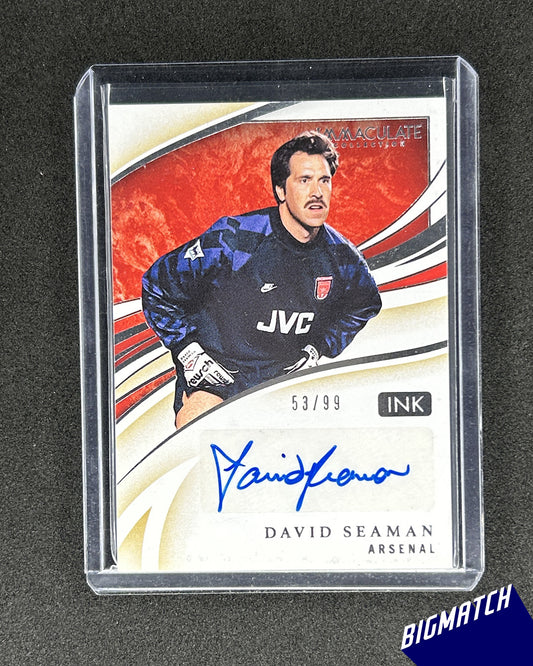 David Seaman - 2020 PANINI IMMACULATE COLLECTION SOCCER SIGNATURE