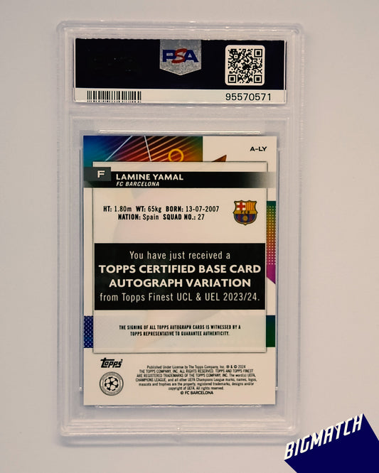 Lamine Yamal - 2023-24 TOPPS FINEST UEFA CLUB COMPETITIONS AUTOGRAPHS