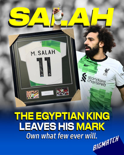 Mohamed Salah #11 Frame Signed - Liverpool Away Jersey 22/23 Collector’s Edition