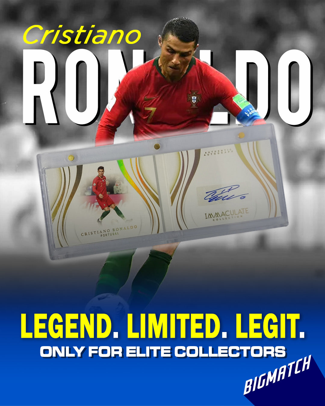 Cristiano Ronaldo - 2020 PANINI IMMACULATE COLLECTION ACR SIGNATURE