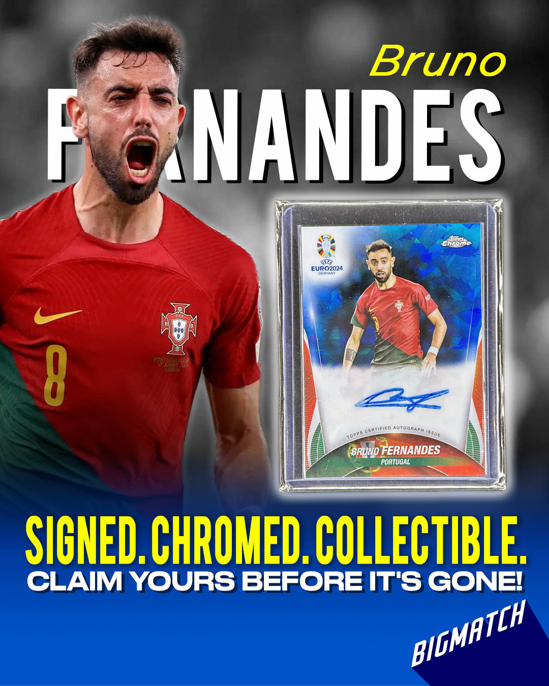 Bruno Fernandes - 2024 TOPPS CERTIFIED AUTOGRAPH ISSUE