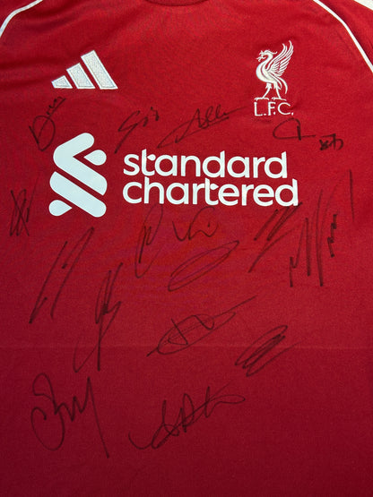 Liverpool Hand Signed Team Jersey Adidas 2025/2026