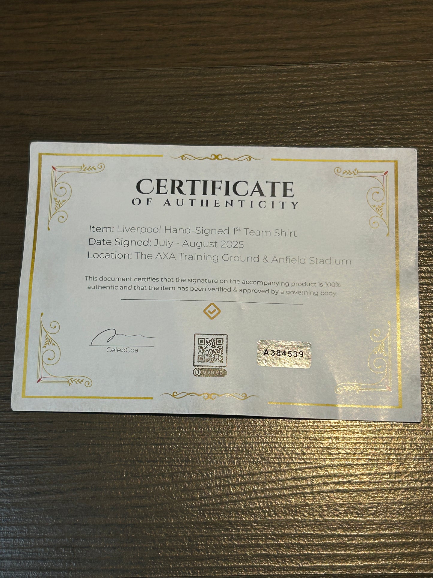 Liverpool Hand Signed Team Jersey Adidas 2025/2026