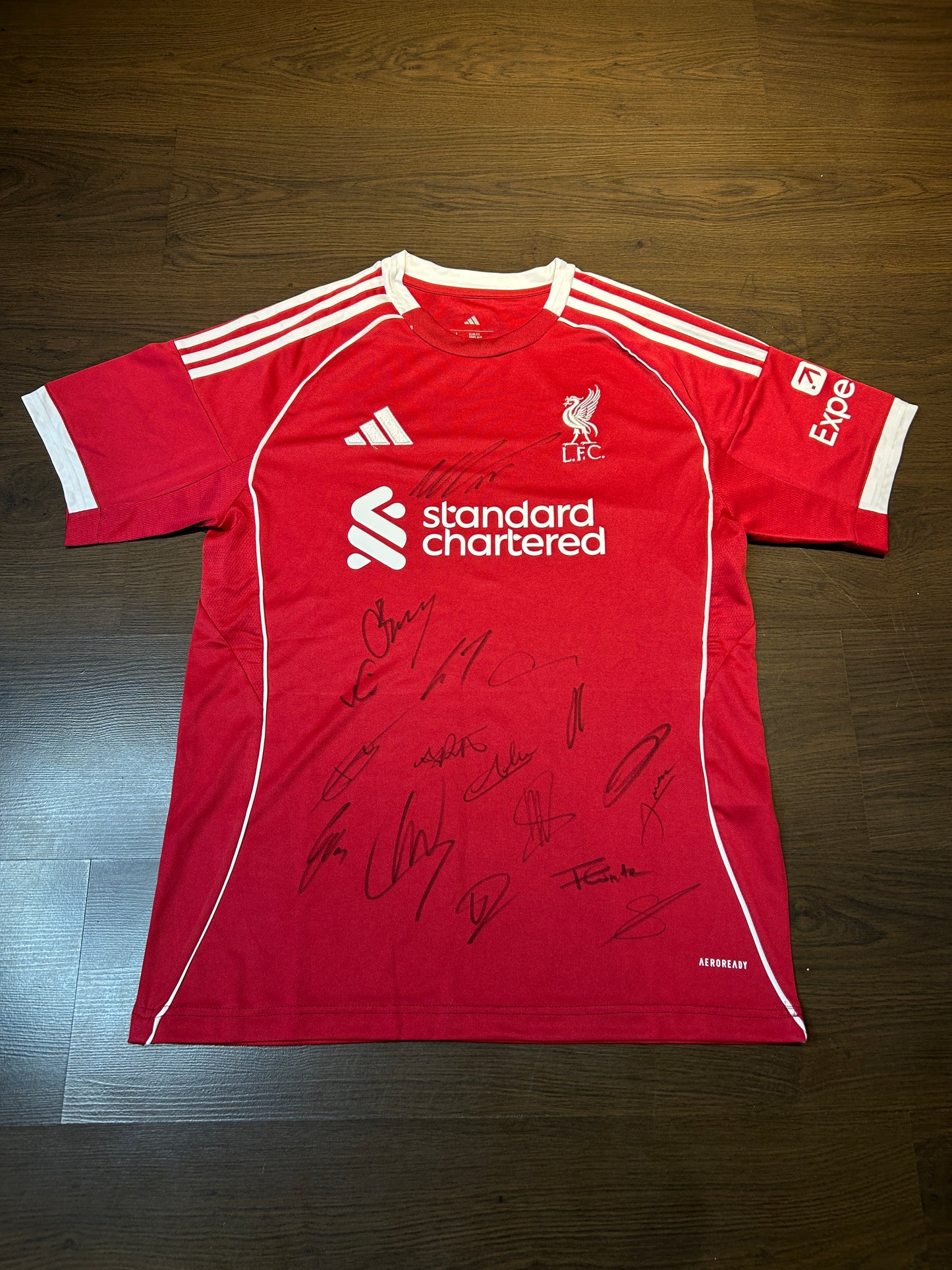 Liverpool Hand Signed Team jersey