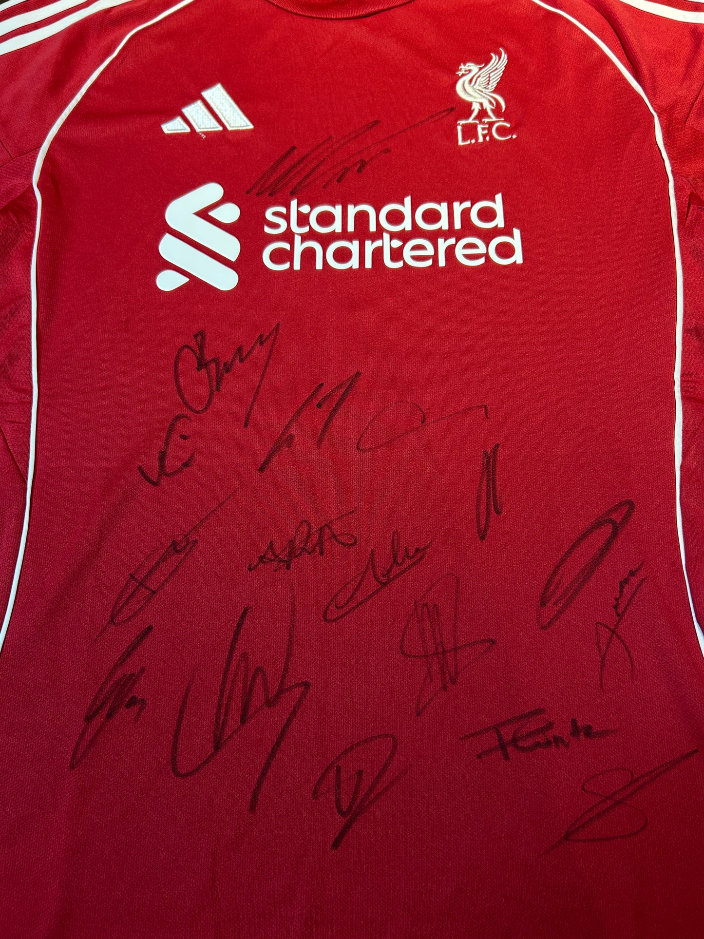 Liverpool Hand Signed Team jersey