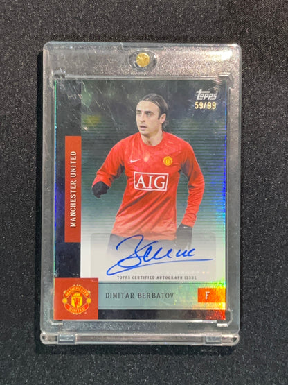 DIMITAR BERBATOV - 2026 TOPPS MANCHASTER UNITED TEAM SET AUTO /99 #AU-DB