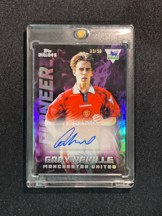 GARY NEVILLE -  2025 TOPPS DECADES PIONEER AUTO /50