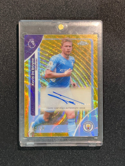 KEVIN DE BRUYNE - 2025/26 TOPPS CHROME  MAN CITY AUTO /50 #CA-KDB