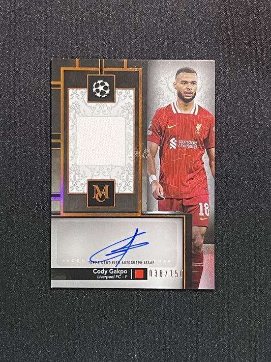 CODY GAKPO - 2025 TOPPS MUSEUM COLLECTION AUTO PATCH /150 #MAR-CG