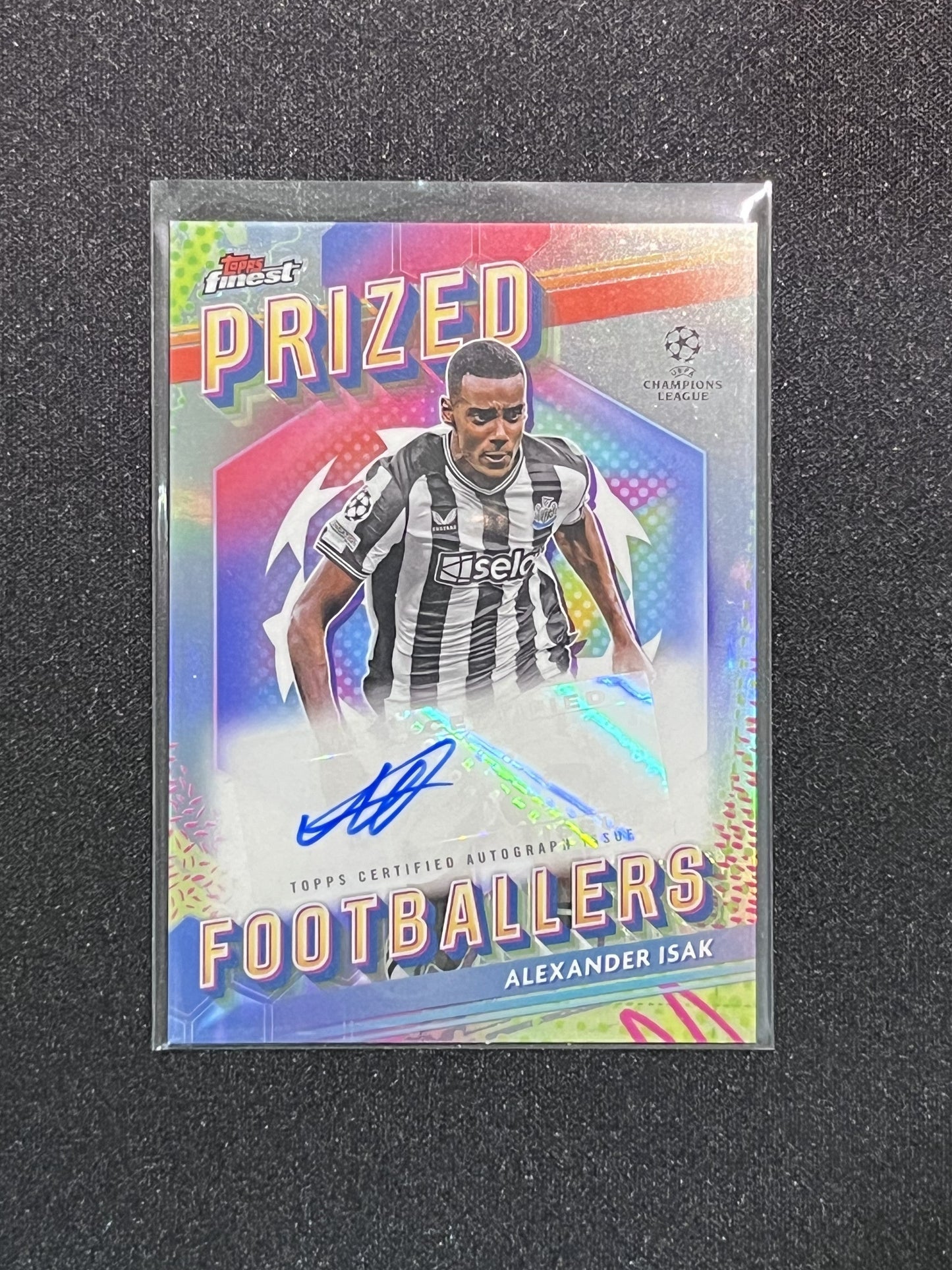 ALEXANDER ISAK - 2023/24  TOPPS FINEST PRIZED AUTO #PFA-AI