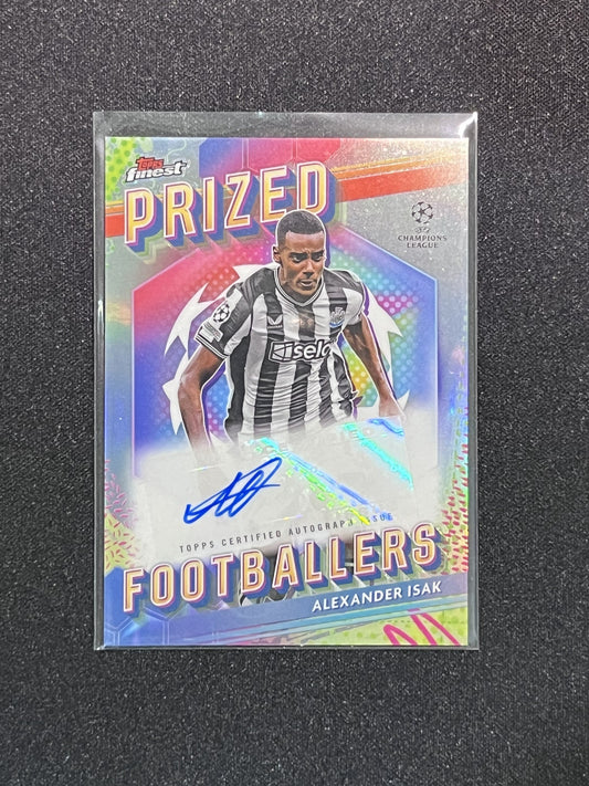 ALEXANDER ISAK - 2023/24  TOPPS FINEST PRIZED AUTO #PFA-AI