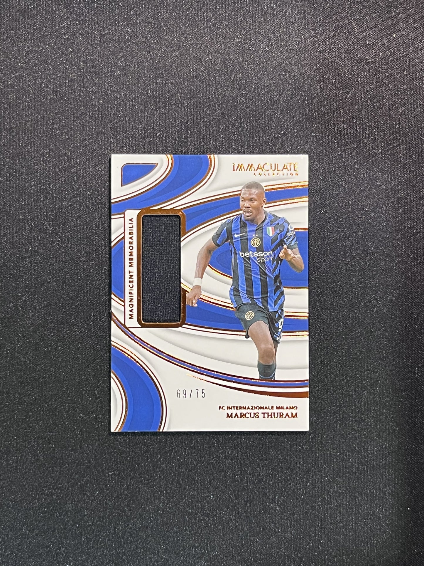 MARCUS THURAM  - 2024/25 PANINI IMMACULATE COLL PATCH 69/75 #ME-MTH