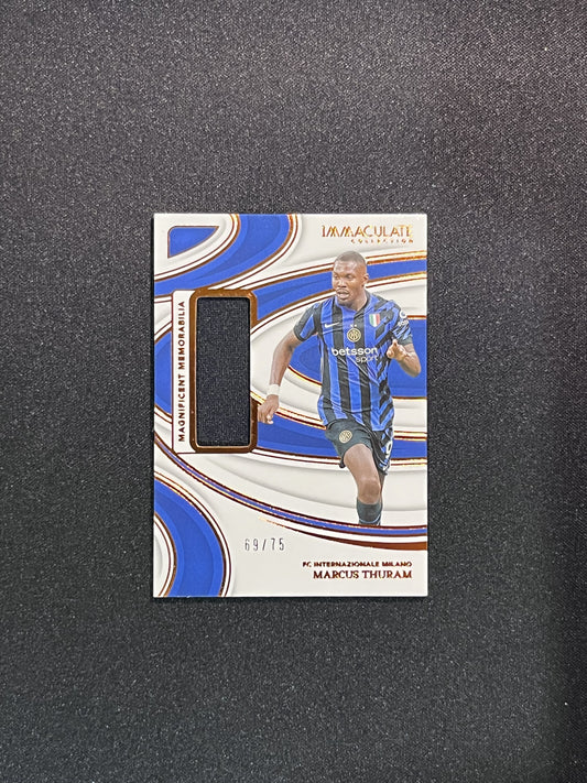 MARCUS THURAM  - 2024/25 PANINI IMMACULATE COLL PATCH 69/75 #ME-MTH
