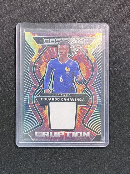 EDUARDO CAMAVINGA - 2023/24 PANINI OBSIDIAN ERUPTION PATCH /199 #ER-EC