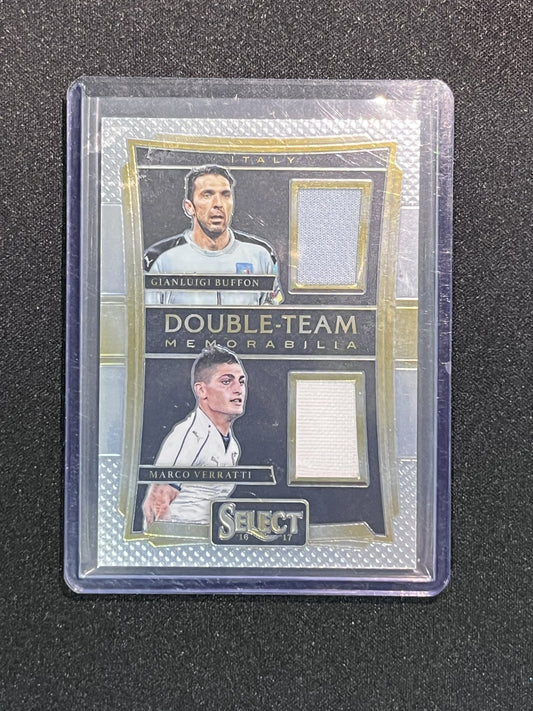 G.BUFFON/M.VERRATI - 2016/17 PANINI SELECT DOUBLE TEAM PATCH #DT-BV