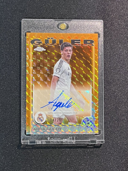 ARDA GULER - 2025 TOPPS CHROME #CA-GL /25 AUTO