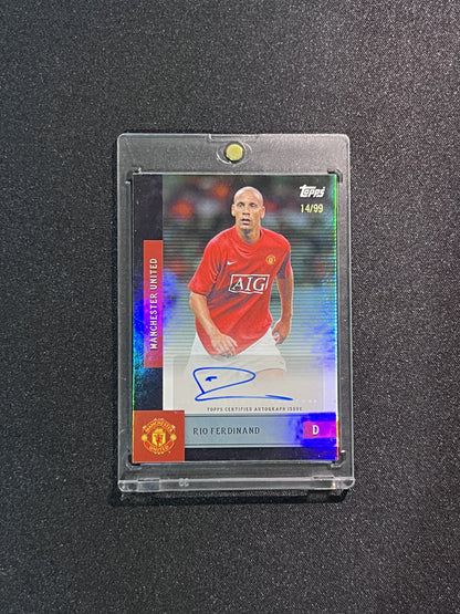 RIO FERDINAND - 2025/26 TOPPS FC #AU-RF /99 AUTO