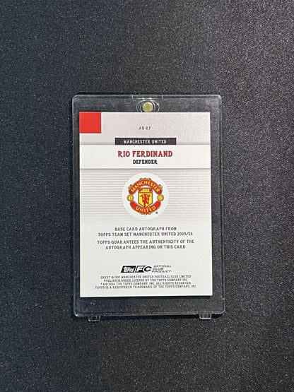 RIO FERDINAND - 2025/26 TOPPS FC #AU-RF /99 AUTO