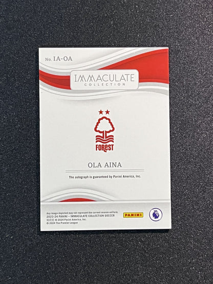 OLA AINA - 2023-24 PANINI IMMACULATE COLLECTION #IA-OA /99 AUTO