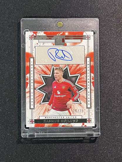 RASMUS HOLJUND - 2024/2025 PAINI IMPECCABLE PREMIER LEAGUE #IS-RH /25 AUTO