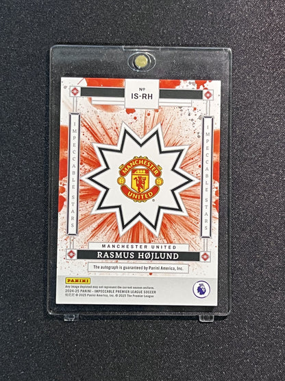 RASMUS HOLJUND - 2024/2025 PAINI IMPECCABLE PREMIER LEAGUE #IS-RH /25 AUTO