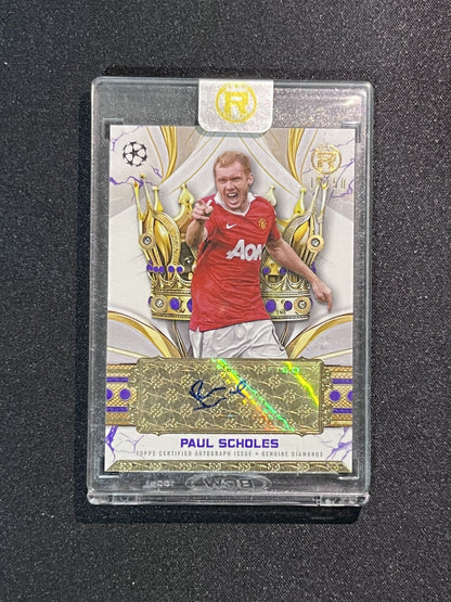 PAUL SCHOLES - 2025 TOPPS CROWN LEGEND /50 #CLAR-PS AUTO