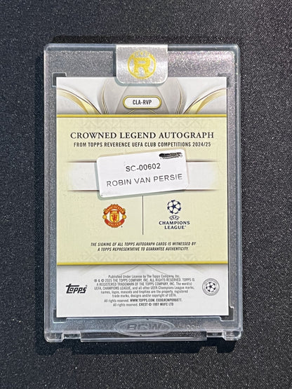 ROBIN VAN PERSIE - 2024/25 TOPPS CROWN LEGEND /50 #CLA-RVP AUTO