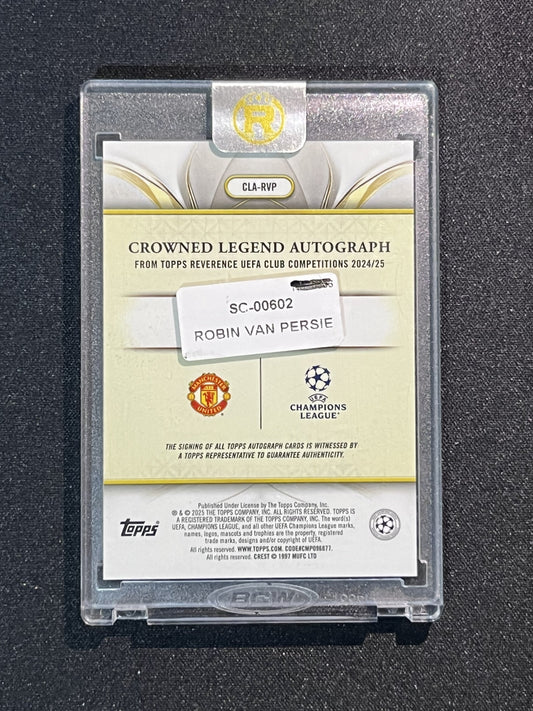 ROBIN VAN PERSIE - 2024/25 TOPPS CROWN LEGEND /50 #CLA-RVP AUTO