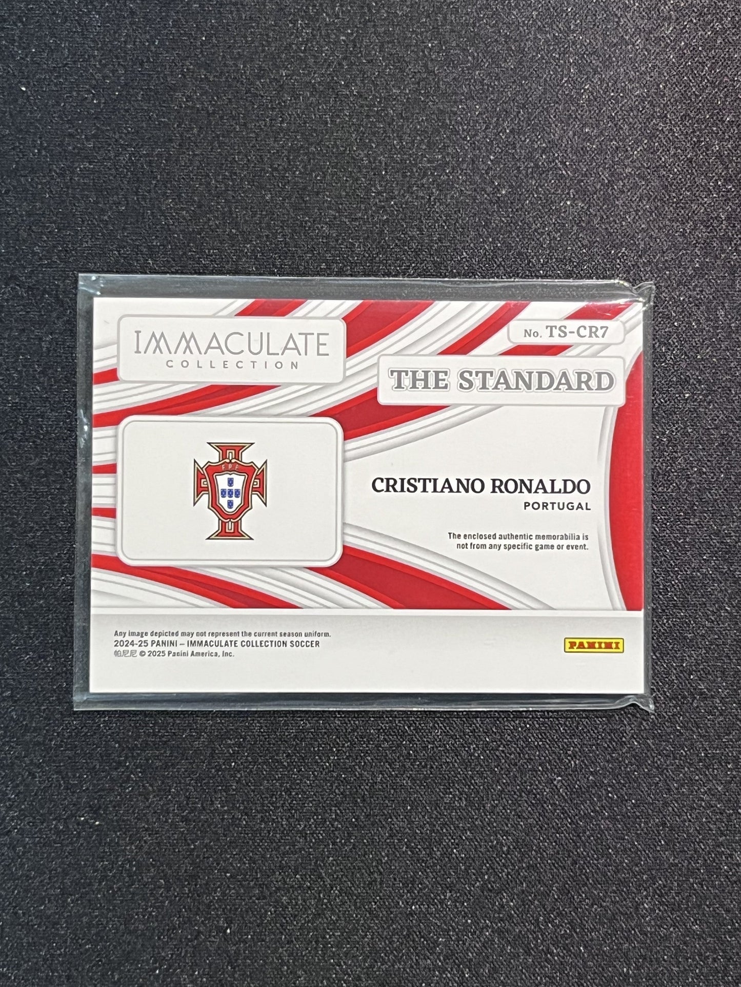 CRISTIANO RONALDO - 2024-25 PANINI IMMACULATE COLLECTION #TS-CR7 /20 PACH