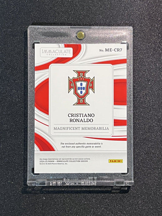 CRISTIANO RONALDO - 24/25 PANINI IMMACULATE #ME-CR7 /65 PATCH