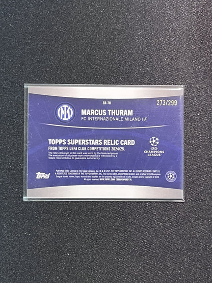 MARCUS THURAM - 2025 TOPPS UCL #SR-TH /299 PATCH