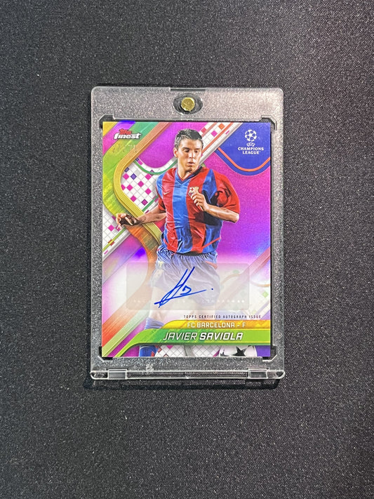 JAVIER SAVIOLA - 2025 TOPPS FINEST #BA-JS /75 AUTO