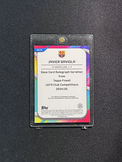 JAVIER SAVIOLA - 2025 TOPPS FINEST #BA-JS /75 AUTO