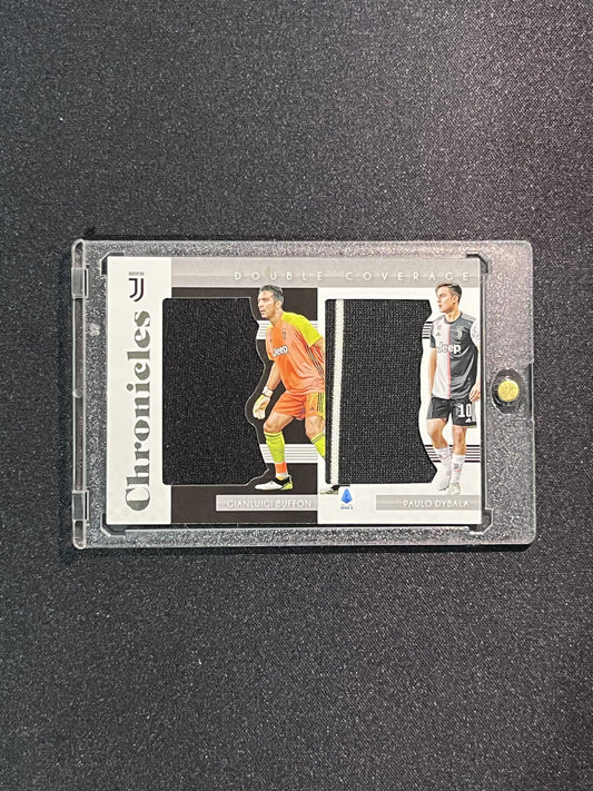 GIANLUIGI BUFFON/PAULO DYBALA - 2019-20 PANINI CHRONICLES #DC-JVE PATCH