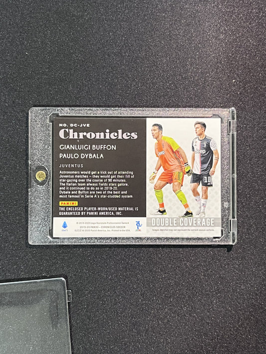 GIANLUIGI BUFFON/PAULO DYBALA - 2019-20 PANINI CHRONICLES #DC-JVE PATCH