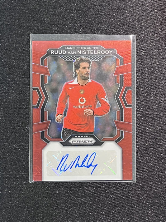 RUUD VAN NISTELROOY - 2023/24 PANINI PREMIER LEAGUE RED #S-RN AUTO