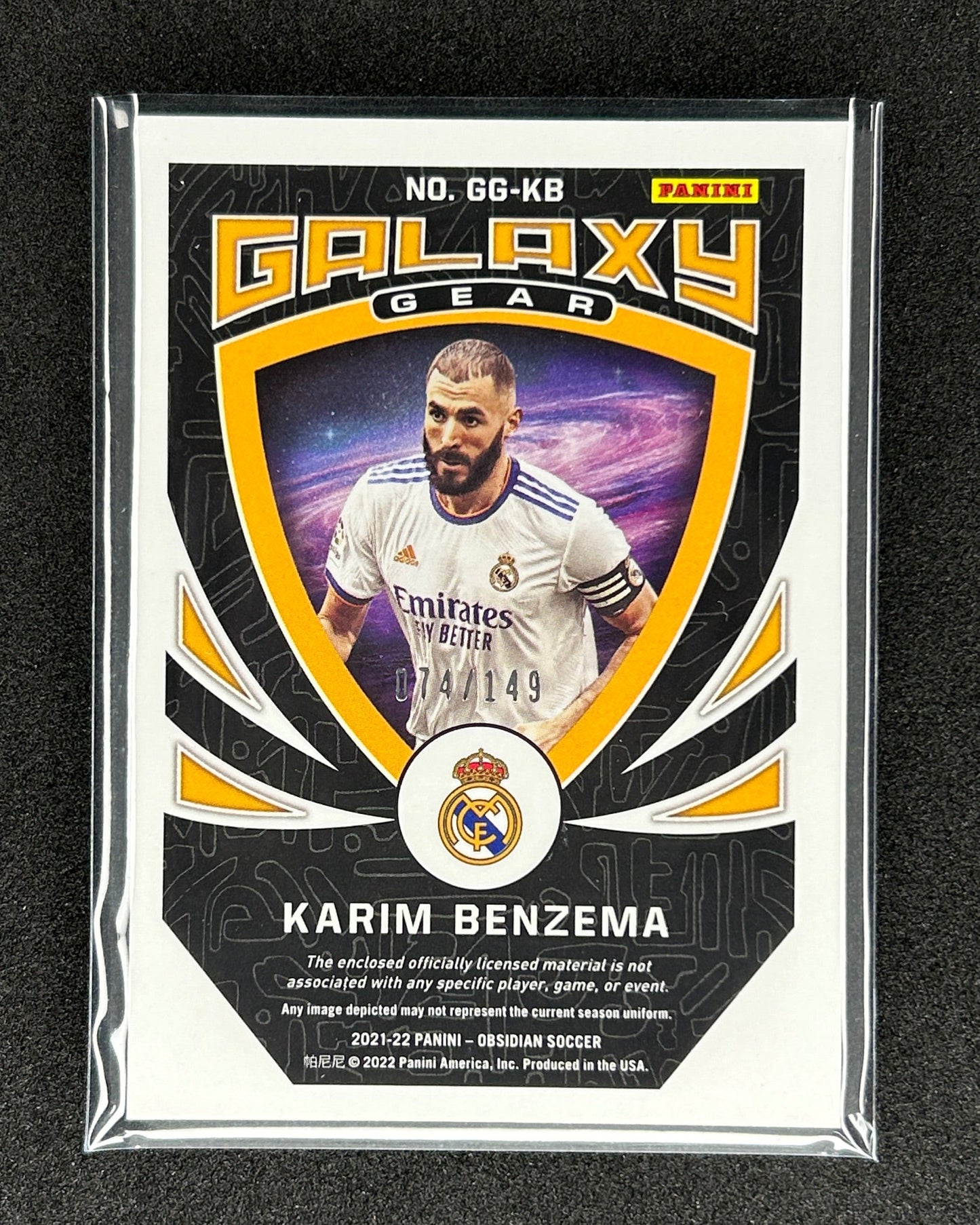 KARIM BANZEMA - 2021-22 PANINI OBSIDIAN