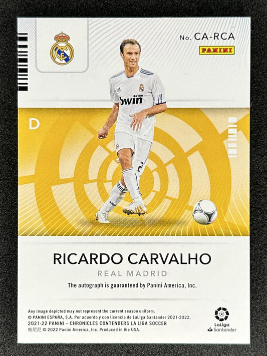 RICARDO CARVALHO - 2021 PANINI CHRONICLES CONTENDERS LA LIGA