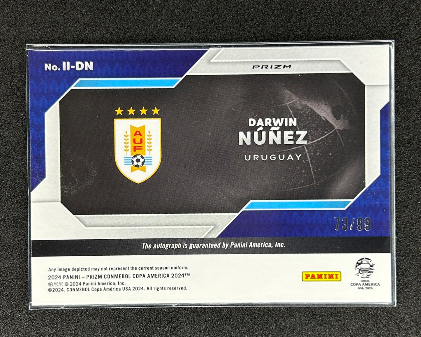 DARWIN NUNEZ - 2024  PANINI PRIZM CONMEBOL COPA AMERICA