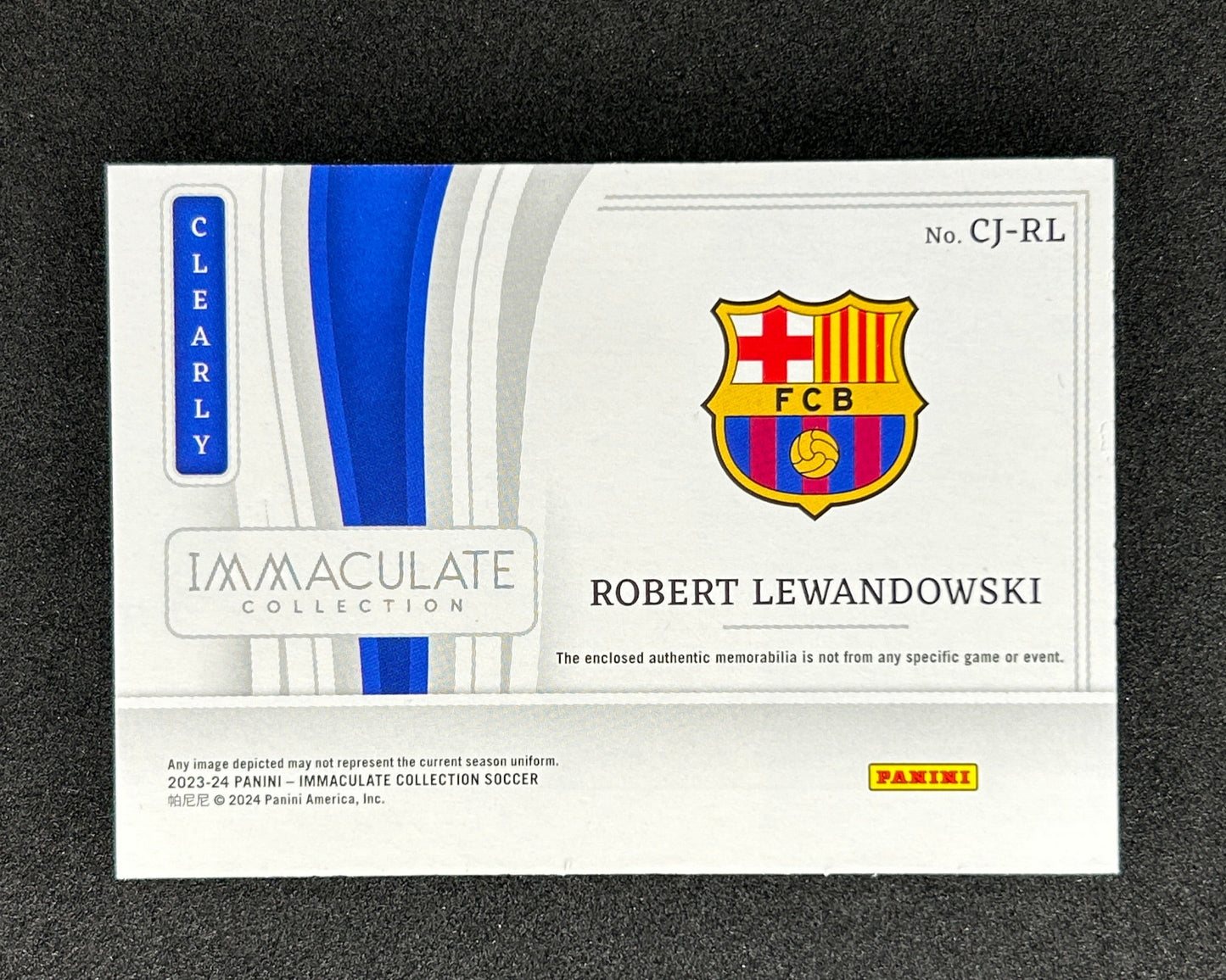 ROBERT LEWANDOWSKI - 2023-24 PANINI IMMACULATE COLLECTION