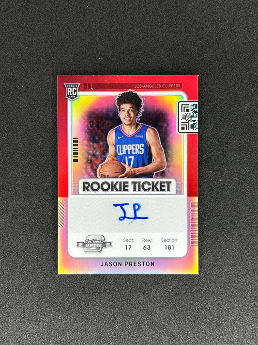JASON PRESTON - 2021 PANINI CONTENDERS OPTIC #135